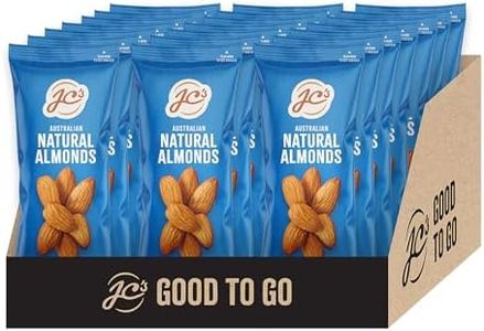 J.C.'S QUALITY FOODS Australian Natural Almonds Premium Australian Natural Almonds, Healthy Energy Boosting Snack -21 x 35g Bags