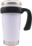 20 oz Tumbler Handle, Anti Slip Travel Mug Grip Cup Holder for Vacuum Insulated Tumblers, Suitable for Trail, Sic, Yeti Rambler, Ozark and More 20 Ounce Tumbler Mugs Attachment (Black)