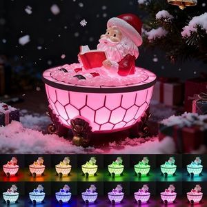 Christmas Santa Claus Bubble Bath Lamp, Creative Halloween Light, Santa Claus Bubble Bath Light, LED Night Light for Bathroom Decor, Christmas-Themed Bathtub Lamp for Halloween Party