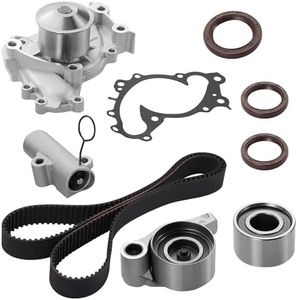 BDFHYK TKT026 Engine Timing Belt Kit with Water Pump Compatible with Toyota Camry Highlander Sienna Solara 2001-2008, Compatible with Lexus ES300 RX330 RX400h 2002-2006 3.0L 3.3L V6 for 3470-1257