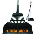 Bodhi Dog Metal Long Handle Tray and Rake Pooper Scooper | Perfect for Small, Medium, Large, XL Pets - Great for Grass, Street and Gravel