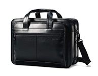 Samsonite Leather Expandable Briefcase (Black)