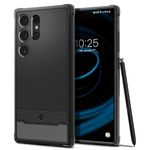 Spigen Rugged Armor for Samsung Galaxy S24 Ultra Case, Galaxy S24 Ultra Back Cover (2024) - Matte Black