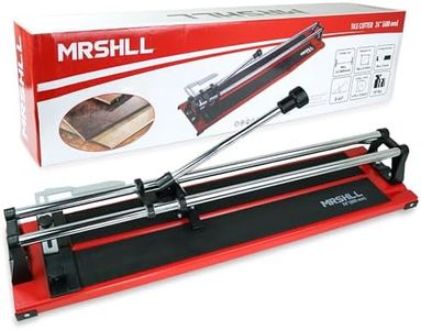 24 Inch Manual Tile Cutter - Porcelain Ceramic Tile Cutter with Hardened Tungsten Carbide Cutting Wheel - Anti-Skid Base - Double Rails - Lightweight with Ergonomic Handle - Ceiling Tile Cutter