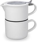 FORLIFE Tea for One with Infuser 14 Ounces, White