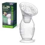 haakaa Gen.2 Plus Upgraded Manual Breast Pump, 5oz/150ml Multi-Ring ComfortCARE SENSITIVE Silicone Breast Pump with Stopper Set, Patent-Pending Design for Breastfeeding Moms