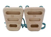 BG Climbing Wood Hangboard Rock Climbing Holds - Sturdy Hang Board for Climbers