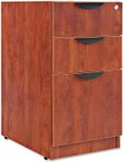 Alera Valencia Series Full Pedestal File, Left/Right, 3-Drawers: Box/Box/File, Legal/Letter, Espresso, 15.63" x 20.5" x 28.5"