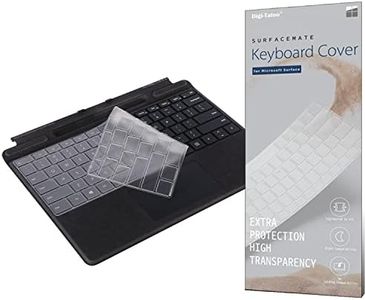 Keyboard Cover Protector for Microsoft 2024 Surface Pro (11th Edition Copilot+ PC)/ Pro 9/ Pro 8/ Pro X, US English Layout, Ultra Thin Protective High Transparency TPU Keyboard Skin Film