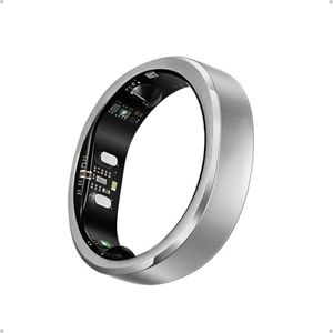 RingConn Gen 3 Smart Ring - Vascular Trends(Size 6, Brushed Silver)