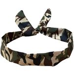 Camouflage Wire Headband Festival Summer Hair Vintage