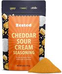 Cheddar Sour Cream Seasoning - XL 6 oz Bag - Zested Creamy Cheese Powder Spice Blend - Gluten-Free and Nut Free - Goes Great On Snacks, Soups, Chilis, Dips, and Spreads