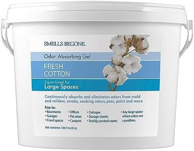 SMELLS BEGONE Odor Absorber Gel - 1 Gallon - Air Freshener & Odor Eliminator for Homes, Garages & Commercial Buildings - Industrial Size & Strength - Fresh Cotton Scent