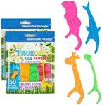 Kids Flossers 2 Pack (100 Total), Kids Floss Picks, Flossers Kids, Floss for Kids, Cute Animal Shapes, Glides Easy Between Teeth, Flosser Helps Prevent Tooth Decay & Gum Disease, Bubble Gum Flavored