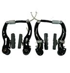 ShreNik Cycle V-Brake Panja Set Front & Rear Alloy Power Brakes Set for Bicycle, Black