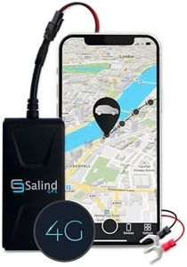 SALIND 01 4G - GPS Tracker for Cars and Other Vehicles - Direct Connection to Battery - UK & Worldwide Real Time Tracking, Route Memory System and Alarms - Total Wire Length 1.06m