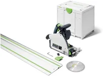 Festool 577422 Plunge-Cut Track Saw TS 60 KEB-F-Plus-FS US with 55-Inch (1400mm) Guide Rail