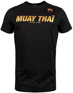 Venum Men's Muay Thai Vt T-Shirt T-Shirts (Pack of 1) Black/Gold