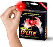 D'lite Magic Thumb Lightup Trick Set / 2 Original Amazing Ultra Bright Light Magic Fingers - Closeup & Stage Magic Tricks - Easy Illusion Anyone Can Do It - Magic Trick for Adults (Regular Red)