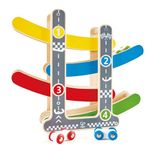 Hape Fast Flip Kid's Wooden Racetrack Toy