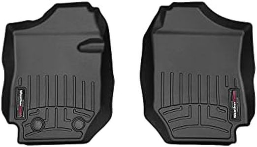 WeatherTech Passgenaue Auto Fußmatten Kompatibel mit Suzuki Jimny, 4. Gen - Schaltgetriebe 2018-23 | Schwarz|1. Reihe