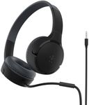 Belkin SoundForm Mini - Wireless Bluetooth Headphones For Kids with Built In Microphone - Kids On-Ear Headphones Wireless Bluetooth - Bluetooth Earphones for iPhone, iPad, Fire Tablet & more - Black