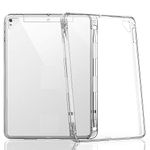 Realtech Perfect Fitting Edge to Edge Side Protection Transparent Back Cover Compatible for Samsung Galaxy Tab S6 10.5 Inch (SM-T860 / T865) (2019) (Air Cushion Drop Protection TPU Case - Transparent)