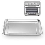 Stainless Steel Baking Tray Pan and Air Fryer Basket Compatible with Cuisinart Airfryer TOA-060 and TOA-065 and TOA-070 (Stainless Steel Baking Tray Pan)