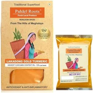 Pahari Roots Lakadong Turmeric Haldi Powder from Meghalaya with High Curcumin Content | 100 GMS