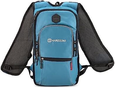 Harissons Knightrider Cycling Backpack 9L (Teal) with built-in Hydration Bladder Pocket Sleeve | Quick-access Strap Pockets, Detailed Organizer & Lightweight | Sternum Support & Breathable Mesh Fabric
