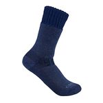 Carhartt Men's Heavyweight Synthetic-Wool Blend Boot Sock, Navy, M