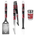 Siskiyou NCAA Sports Fan Shop Ohio State Buckeyes 3 pc Tailgater BBQ Set and Season Shaker One Size Team Color