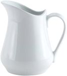 HIC Kitchen Creamer Pitcher with Handle, Fine White Porcelain, 16-Ounce