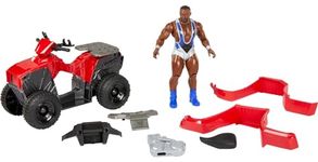 Mattel WWE Slam 'N Spin ATV Wrekkin Vehicle Breakaway ATV with Mattel WWE Big E, for 6-Inch Action Figure