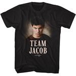 American Classics Twilight T Shirt Team Jacob Black Unisex Adult Short Sleeve T Shirts Vampire Romance Movie Graphic Tees, Black, Small