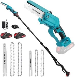 Mini Chainsaw Cordless-6inch Electric Chainsaw Cordless with 2 * 2.0AH Batteries, Electric Chainsaw-Hand Held Power Chain Saws for Tree Trimming & Wood Cutting-Mini Chainsaws (Blue-01)