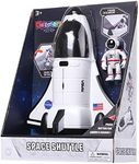 Spaceship Shuttle Toy with Astronaut Figure, Lights Up with Light and Blast Off Sound Effects - Fun Rocket Ship Space Toys for Kids, Space Shuttle Toys, Toy Spaceship, Space Toy for Boys 5-8