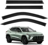 TECHPICCO Tape-On Rain Guards for Chevy Trax 2024 2025, Side Window Deflectors Visor Rain Guards Vent Guard Shade Deflectors Compatible with Chevy Trax Accessories 2024 2025