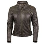 Cortech Lolo Womens Leather Jacket Brown LG