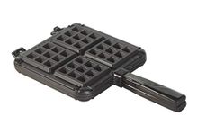 Nordic Ware Stovetop Belgian Waffle Maker, Cast Aluminium Waffle Iron, Mould for Belgian Waffles Made in The USA, Colour: Black