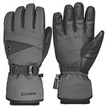 Andake Winter Warm Women Ski Gloves 3M Thinsulate Snow Warm Insulated Windproof Waterproof Gloves for Skiing, Snowboarding and Skating