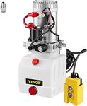 VEVOR Plastic Hydraulic Pump 4 Quart for Dump Trailer Hydraulic Power Unit 12V Hydraulic Pump Single Acting Dump Truck Hydraulic Pump