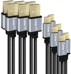 GearIT USB C Cable (6-Pack) 3ft/6ft/10ft USB Type-C to USB-A 2.0 Male Fast Charging USB Type C to Type A Cable for iPad Pro 2018, MacBook, Samsung S10 S10+ S9 Note 9, Nintendo Switch and More