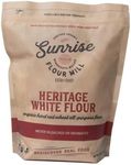 Sunrise Flour Mill USDA Organic Heritage White Flour - 2.5 lbs | Hard Red Wheat All-Purpose | Easier to Digest with Less Bloating | No Bleaching or Bromating | Zero Additives