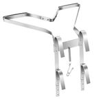 Homvvi V-Shaped Ladder Stand Off, Heavy Duty Ladder Stay/Standoff Downpipe Ladders Accessory, Multipurpose Ladder Stabilizer Fits Universal Ladders, Anti-Slip, Easy to Use