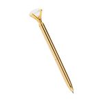 Merangue Diamond Crystal Top Retractable Ballpoint Pen with Gold Accents, Medium, 1.0mm, Black Ink, Gold