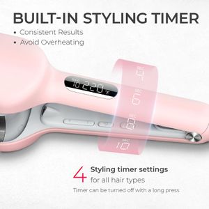 TYMO ROVY 32mm Hair Waver – Pink Ceramic Styling Tool