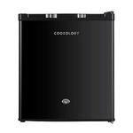 Cookology MFR42LK Small Table Top Mini Countertop Fridge 42 Litre Capacity, Features a Reversible Door, Adjustable Temperature Control and Legs with Lock and a Chiller Box - In Black