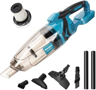 Rueqior Cordless Vacuum Compatible with Makita 18V Battery, 5 in 1 Handheld Electric Vacuum Cleaner with 140W Powerful Motor, Mini Vacuum for Boat, Workshop, Car, Pet Hair, Furniture(Tool Only)