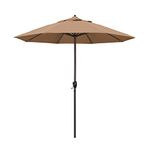 California Umbrella ATA908117-F72 9' Round Aluminum Market Umbrella, Olefin Straw